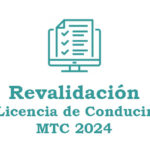 revalidar licencia de conducir mtc 2024