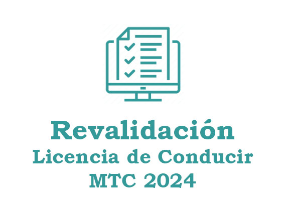 revalidar licencia de conducir mtc 2024